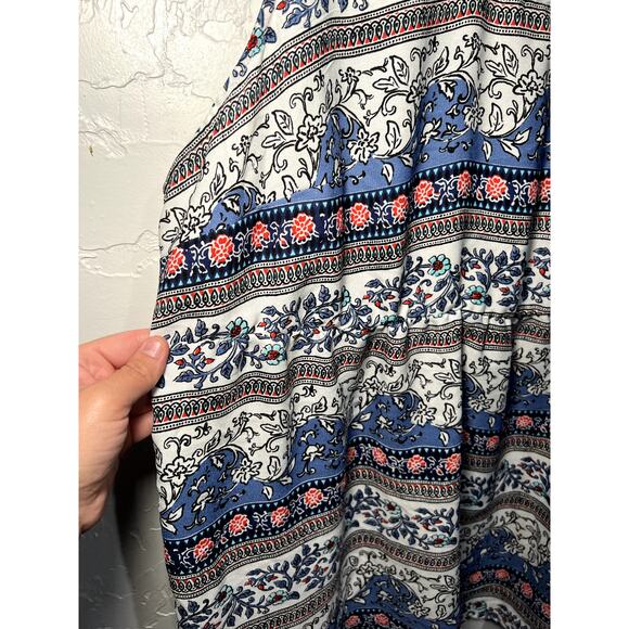 Torrid paisley fair isle printed lightweigh tank top womens 5 boho chic bohemian - Picture 5 of 7